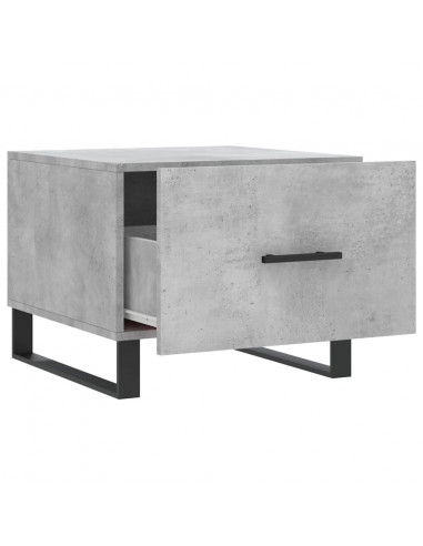 Tavolini Salotto 2pz Grigio Cemento 50x50x40 Legno Multistrato