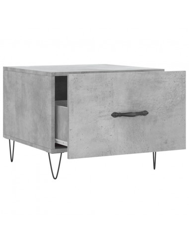 Tavolini Salotto 2pz Grigio Cemento 50x50x40 Legno Multistrato