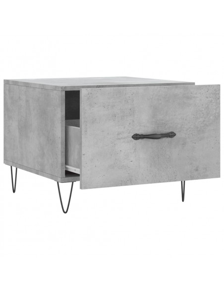 Tavolini Salotto 2pz Grigio Cemento 50x50x40 Legno Multistrato