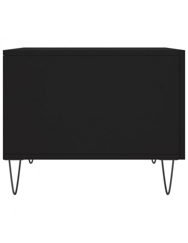 Tavolini da Salotto 2 pz Neri 50x50x40 cm in Legno Multistrato