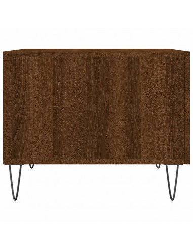 Tavolini Salotto 2 pz Rovere Marrone 50x50x40 Legno Multistrato