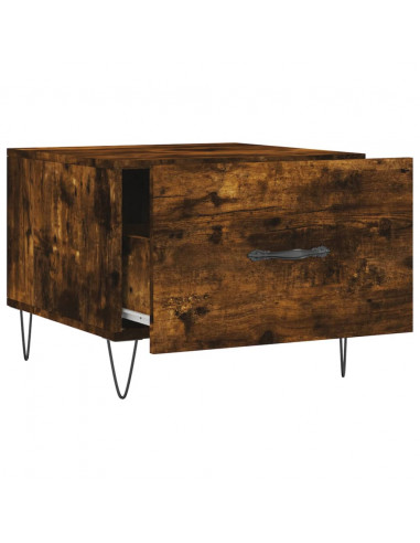 Tavolini Salotto 2 pz Rovere Fumo 50x50x40cm Legno Multistrato