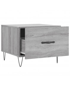 Tavolini Salotto 2pz Grigio Sonoma 50x50x40cm Legno Multistrato 2