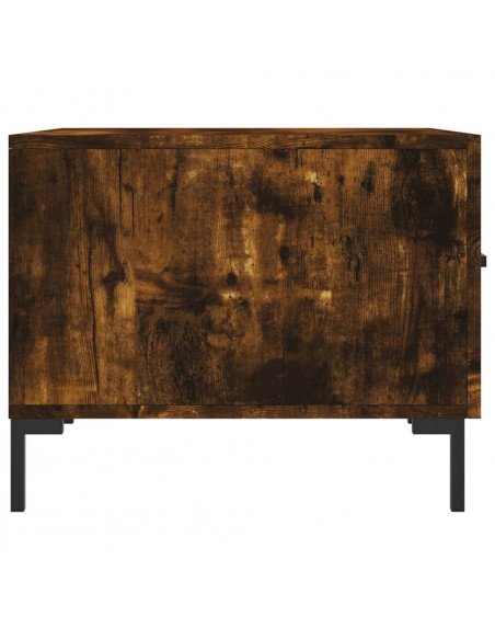 Tavolini Salotto 2 pz Rovere Fumo 50x50x40cm Legno Multistrato