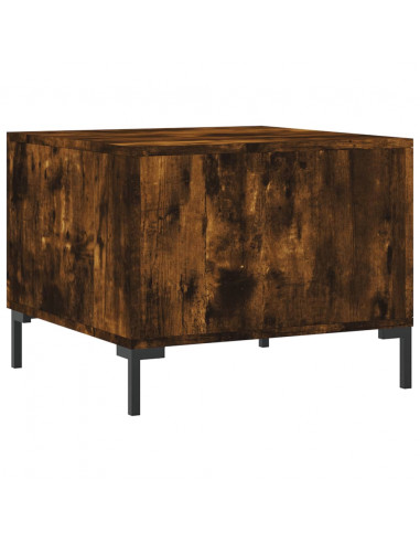 Tavolini Salotto 2 pz Rovere Fumo 50x50x40cm Legno Multistrato