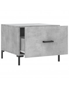 Tavolini Salotto 2pz Grigio Cemento 50x50x40 Legno Multistrato 2