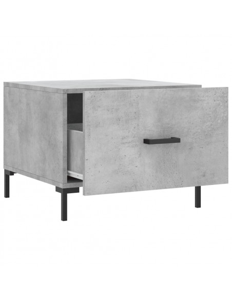 Tavolini Salotto 2pz Grigio Cemento 50x50x40 Legno Multistrato
