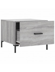 Tavolini Salotto 2pz Grigio Sonoma 50x50x40cm Legno Multistrato 2