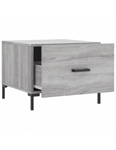 Tavolini Salotto 2pz Grigio Sonoma 50x50x40cm Legno Multistrato