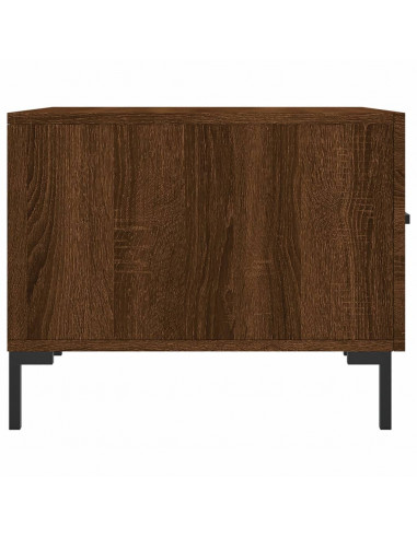 Tavolini Salotto 2 pz Rovere Marrone 50x50x40 Legno Multistrato