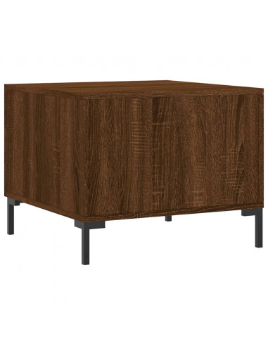 Tavolini Salotto 2 pz Rovere Marrone 50x50x40 Legno Multistrato