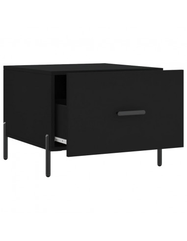 Tavolini da Salotto 2 pz Neri 50x50x40 cm in Legno Multistrato