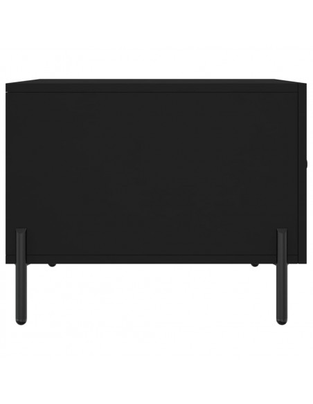 Tavolini da Salotto 2 pz Neri 50x50x40 cm in Legno Multistrato