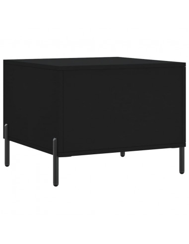 Tavolini da Salotto 2 pz Neri 50x50x40 cm in Legno Multistrato