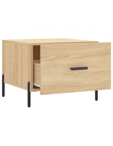 Tavolini Salotto 2pz Rovere Sonoma 50x50x40cm Legno Multistrato