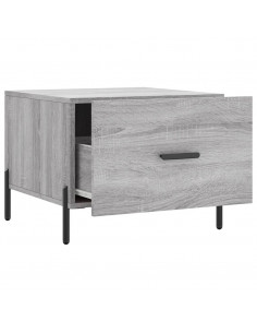 Tavolini Salotto 2pz Grigio Sonoma 50x50x40cm Legno Multistrato 2