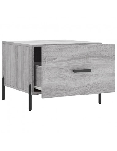 Tavolini Salotto 2pz Grigio Sonoma 50x50x40cm Legno Multistrato