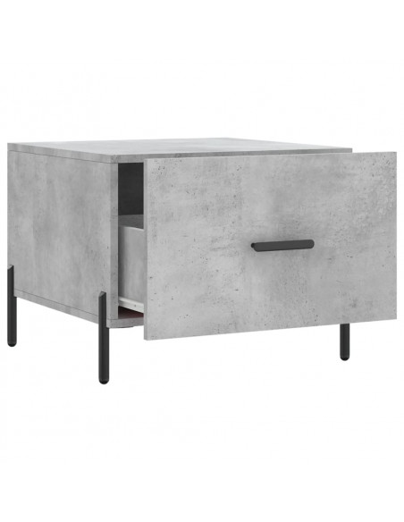 Tavolini Salotto 2pz Grigio Cemento 50x50x40 Legno Multistrato