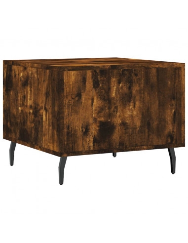 Tavolini Salotto 2 pz Rovere Fumo 50x50x40cm Legno Multistrato