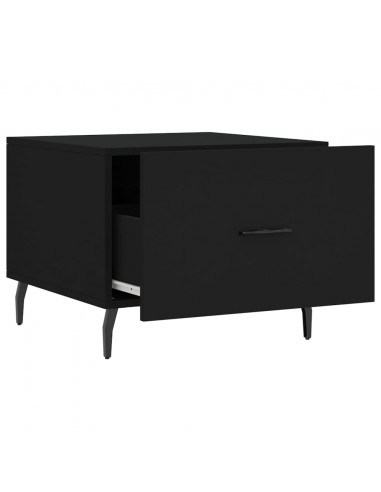 Tavolini da Salotto 2 pz Neri 50x50x40 cm in Legno Multistrato