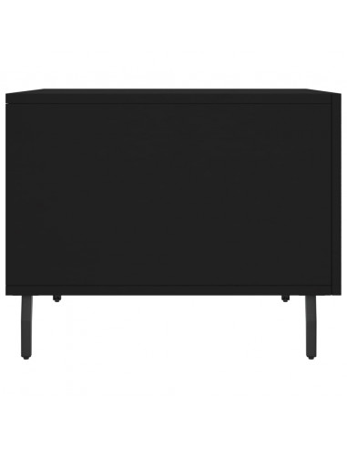 Tavolini da Salotto 2 pz Neri 50x50x40 cm in Legno Multistrato