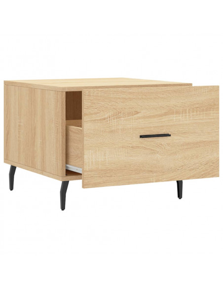 Tavolini Salotto 2pz Rovere Sonoma 50x50x40cm Legno Multistrato