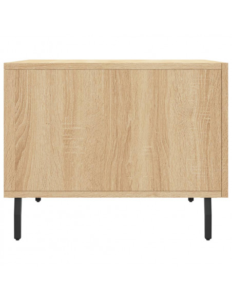 Tavolini Salotto 2pz Rovere Sonoma 50x50x40cm Legno Multistrato