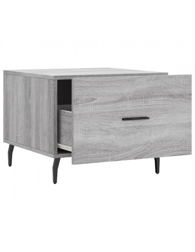 Tavolini Salotto 2pz Grigio Sonoma 50x50x40cm Legno Multistrato