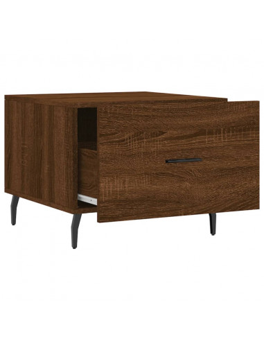 Tavolini Salotto 2 pz Rovere Marrone 50x50x40 Legno Multistrato