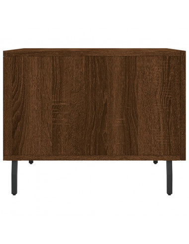 Tavolini Salotto 2 pz Rovere Marrone 50x50x40 Legno Multistrato