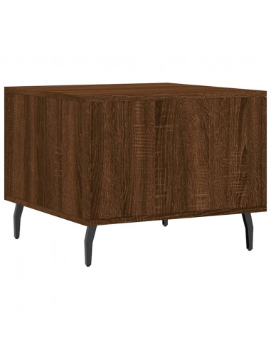 Tavolini Salotto 2 pz Rovere Marrone 50x50x40 Legno Multistrato