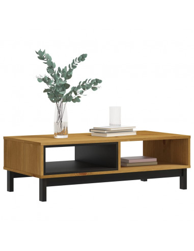 Tavolino da Salotto FLAM 100x50x32,5 cm Legno Massello di Pino