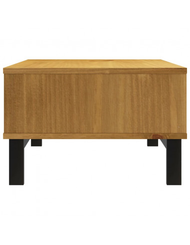 Tavolino da Salotto FLAM 100x50x32,5 cm Legno Massello di Pino