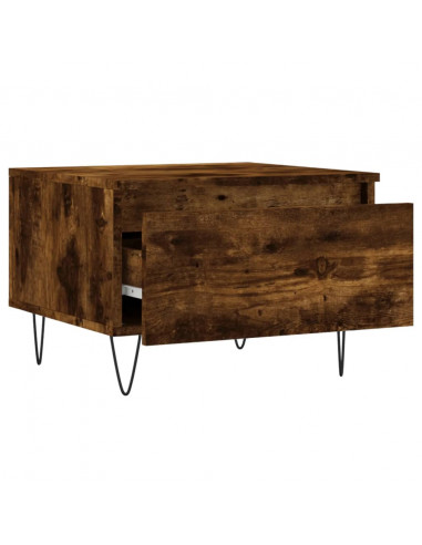 Tavolini Salotto 2pz Rovere Fumo 50x46x35 cm Legno Multistrato