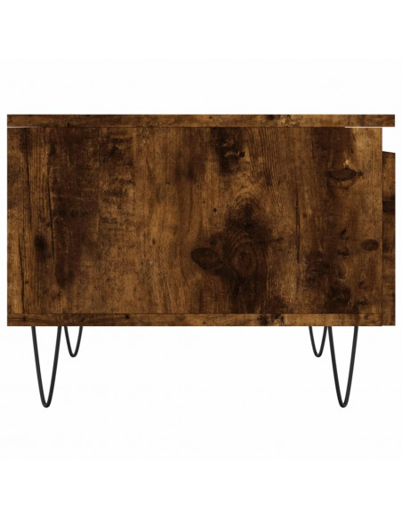 Tavolini Salotto 2pz Rovere Fumo 50x46x35 cm Legno Multistrato