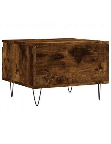 Tavolini Salotto 2pz Rovere Fumo 50x46x35 cm Legno Multistrato