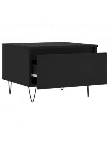 Tavolini da Salotto 2pz Neri 50x46x35 cm in Legno Multistrato