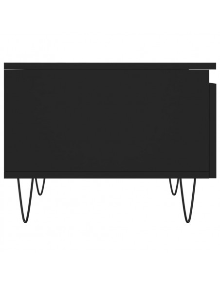 Tavolini da Salotto 2pz Neri 50x46x35 cm in Legno Multistrato