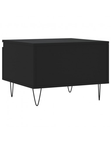 Tavolini da Salotto 2pz Neri 50x46x35 cm in Legno Multistrato