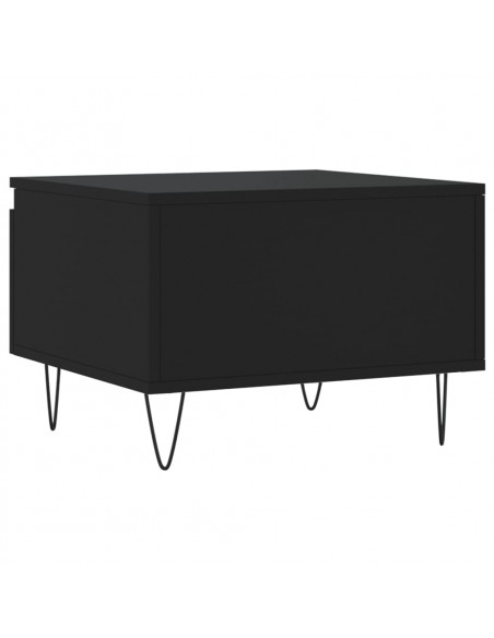 Tavolini da Salotto 2pz Neri 50x46x35 cm in Legno Multistrato