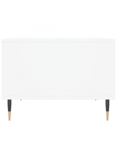 Tavolino da Salotto Bianco 60x50x36,5 cm in Legno Multistrato