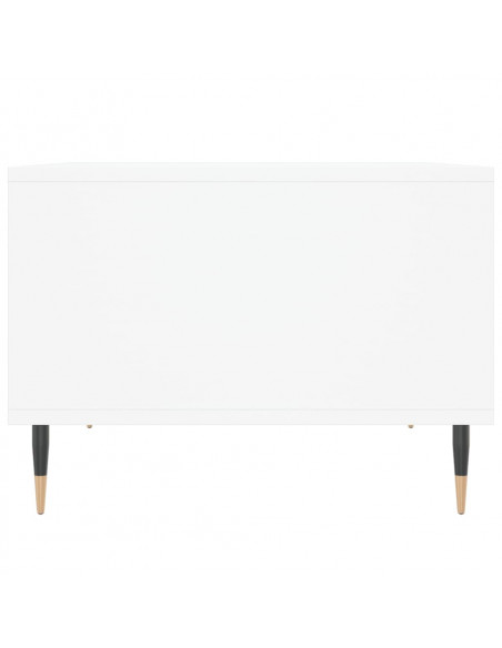 Tavolino da Salotto Bianco 60x50x36,5 cm in Legno Multistrato