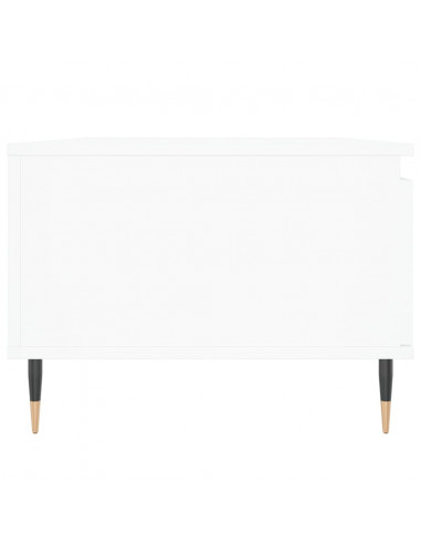 Tavolino da Salotto Bianco 90x50x36,5 cm in Legno Multistrato