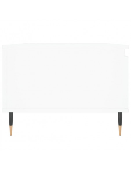 Tavolino da Salotto Bianco 90x50x36,5 cm in Legno Multistrato