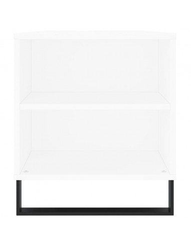 Tavolino da Salotto Bianco 102x44,5x50 cm in Legno Multistrato