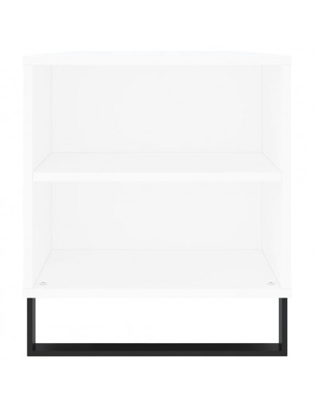 Tavolino da Salotto Bianco 102x44,5x50 cm in Legno Multistrato