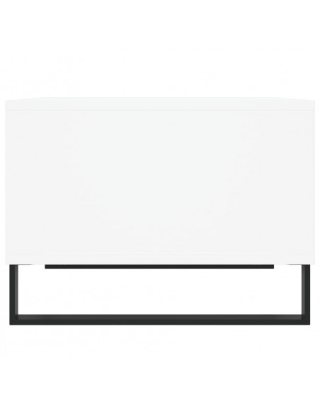 Tavolino da Salotto Bianco 60x50x36,5 cm in Legno Multistrato