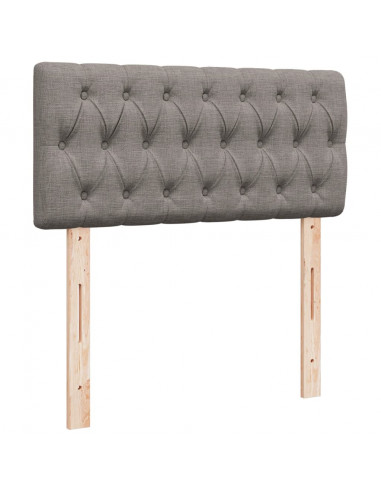 Giroletto a Molle con Materasso Tortora 90x190 cm in Tessuto