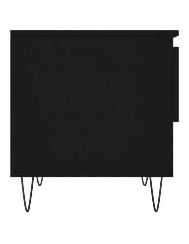 Tavolini da Salotto 2 pz Neri 50x46x50 cm in Legno Multistrato