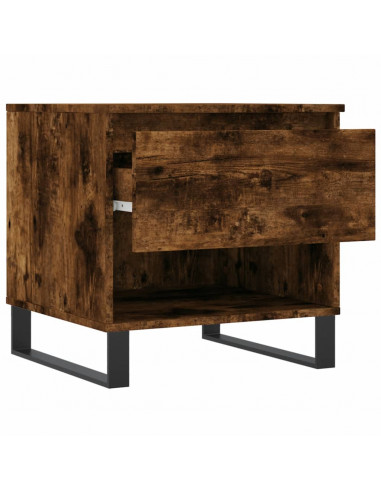Tavolini Salotto 2pz Rovere Fumo 50x46x50 cm Legno Multistrato
